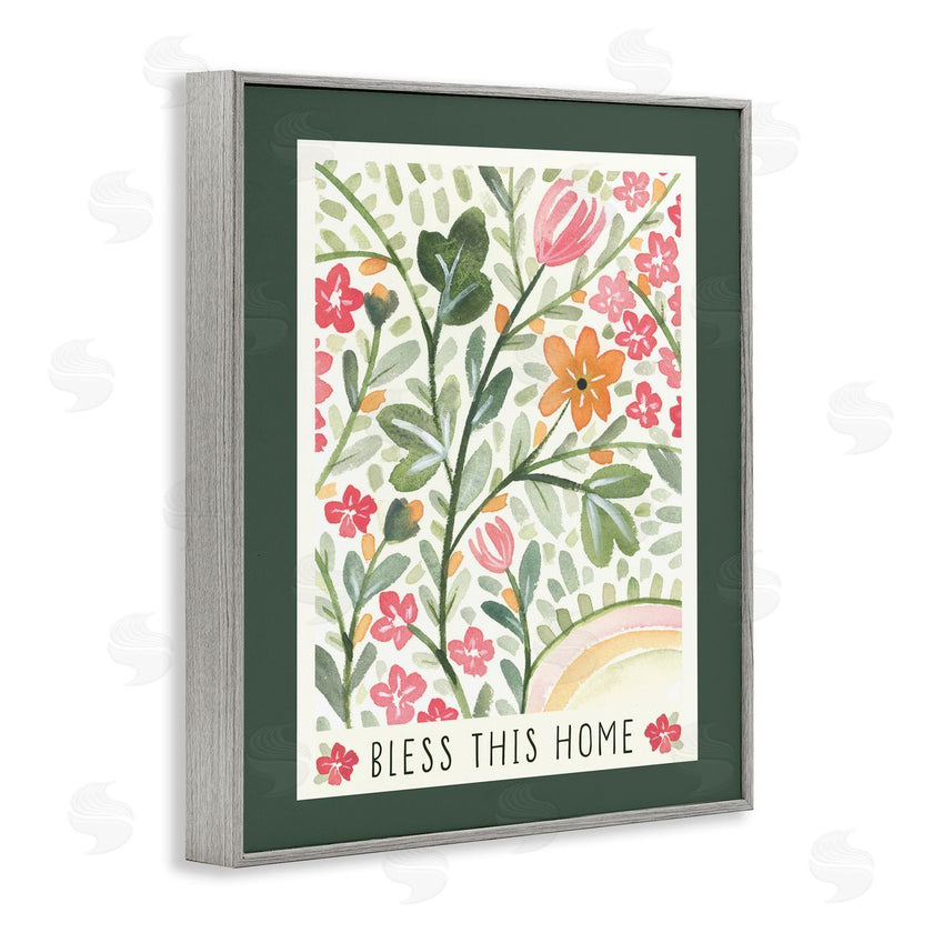 Blue Chair Blessing | Floral Bless Phrase