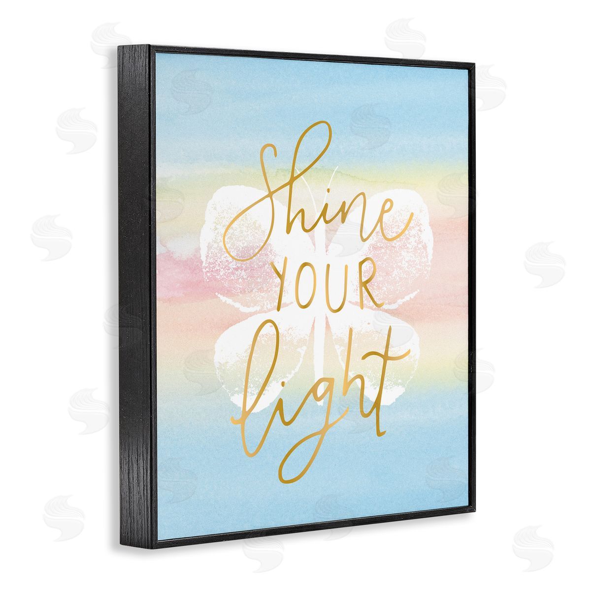 Shine Your Light Black Frame Print Wall Art, Home Decor by Blue Chair Blessing