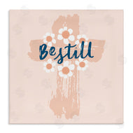 Blue Chair Blessing | Be Still Pastel Cross