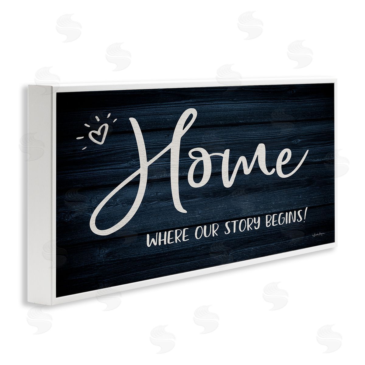 Where Our Story Begins White Frame Print Wall Art, Home Decor by Susie Boyer