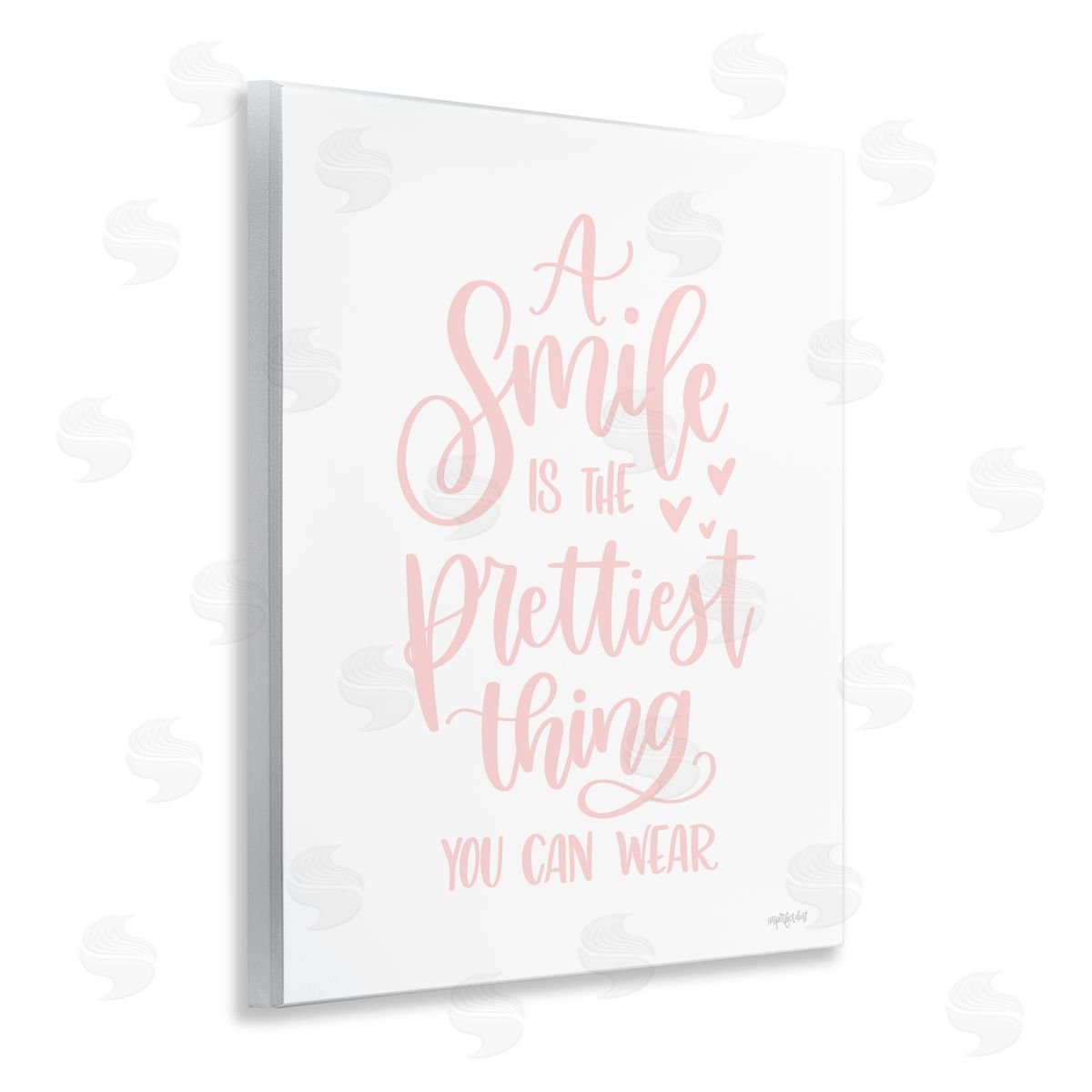 Smile is Prettiest Thing Wood Plaque Wall Art, Home Decor by Imperfect Dust