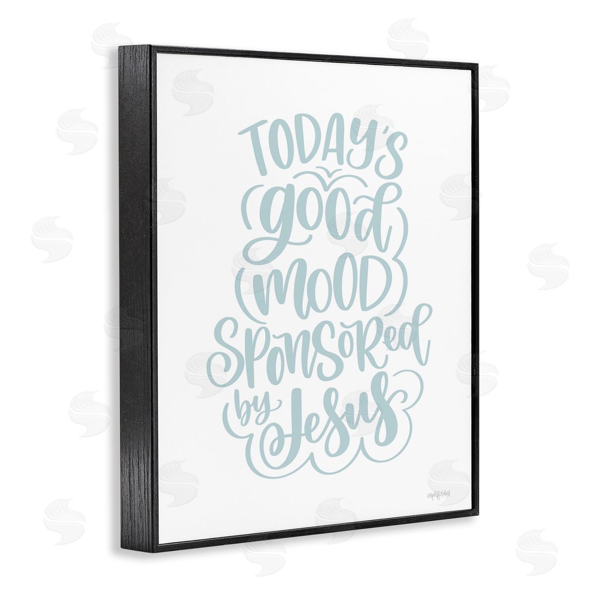 Good Mood by Jesus Black Frame Print Wall Art, Home Decor by Imperfect Dust