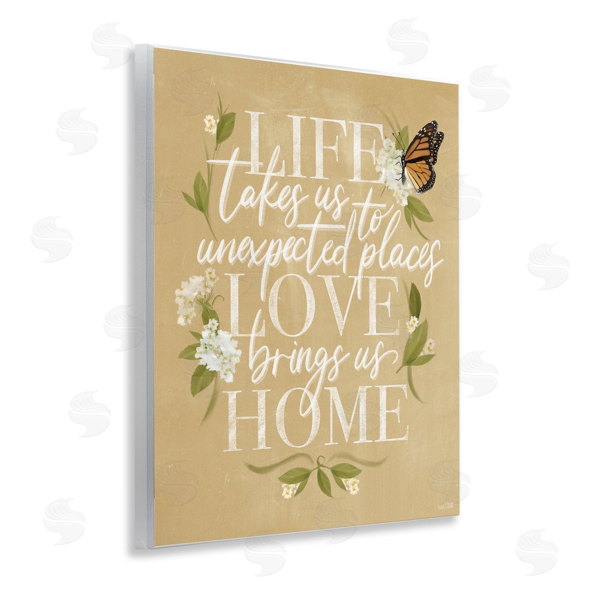 Love Brings Us Home Wood Plaque Wall Art, Home Decor by House Fenway