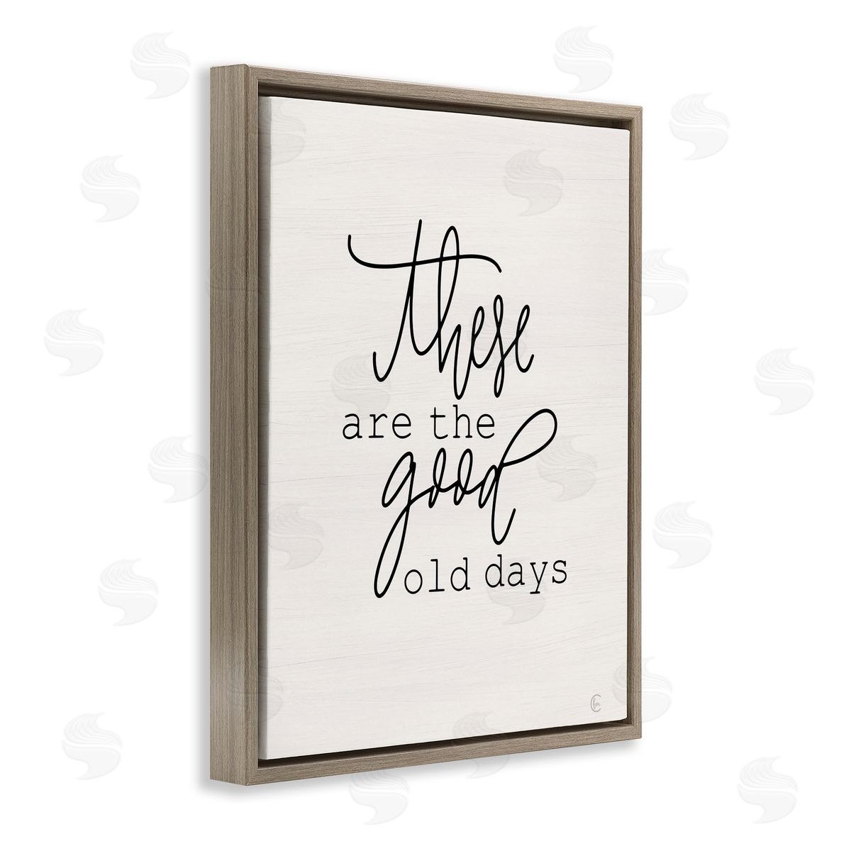 Good Old Days Brown Floating Frame Canvas Wall Art, Home Decor by Fearfully Made Creations