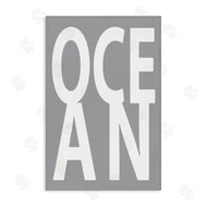 Jamie MacDowell | Ocean Word on Grey