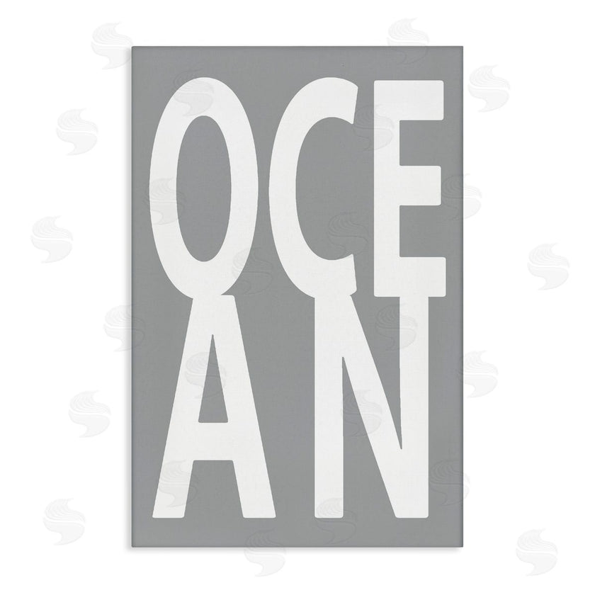 Jamie MacDowell | Ocean Word on Grey