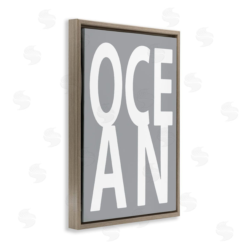 Jamie MacDowell | Ocean Word on Grey