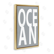 Jamie MacDowell | Ocean Word on Grey