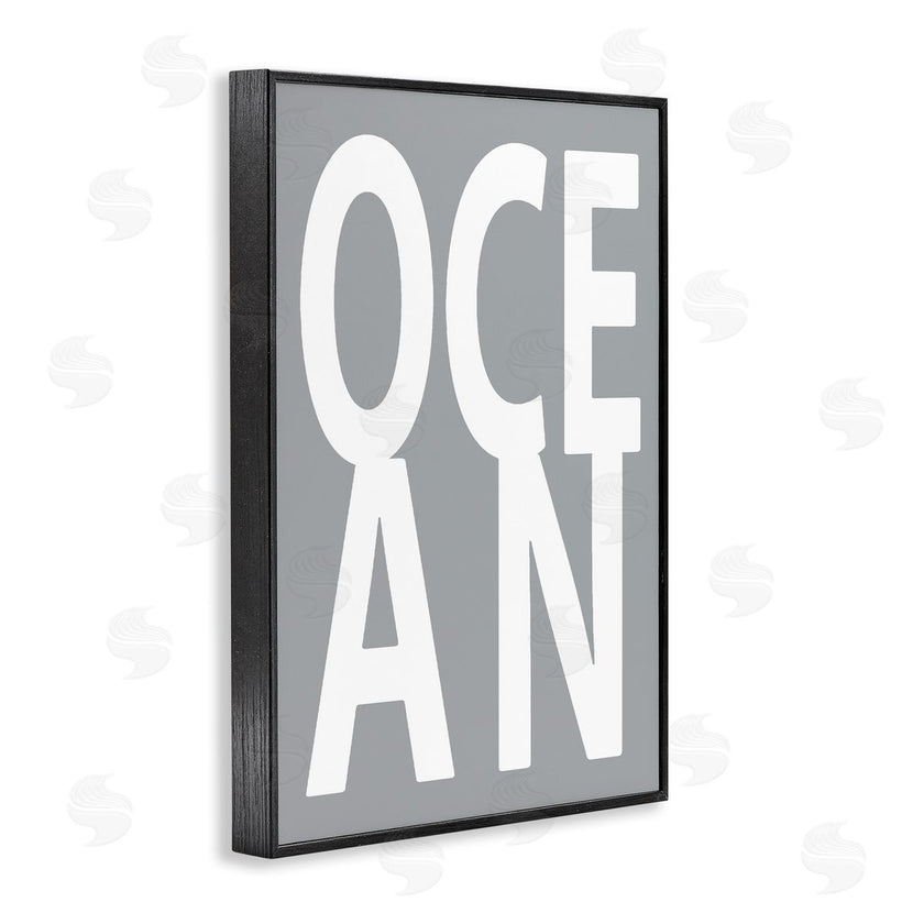 Jamie MacDowell | Ocean Word on Grey