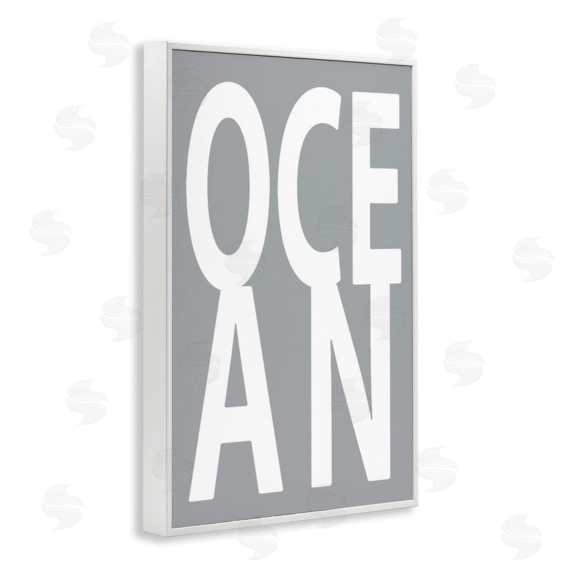 Jamie MacDowell | Ocean Word on Grey