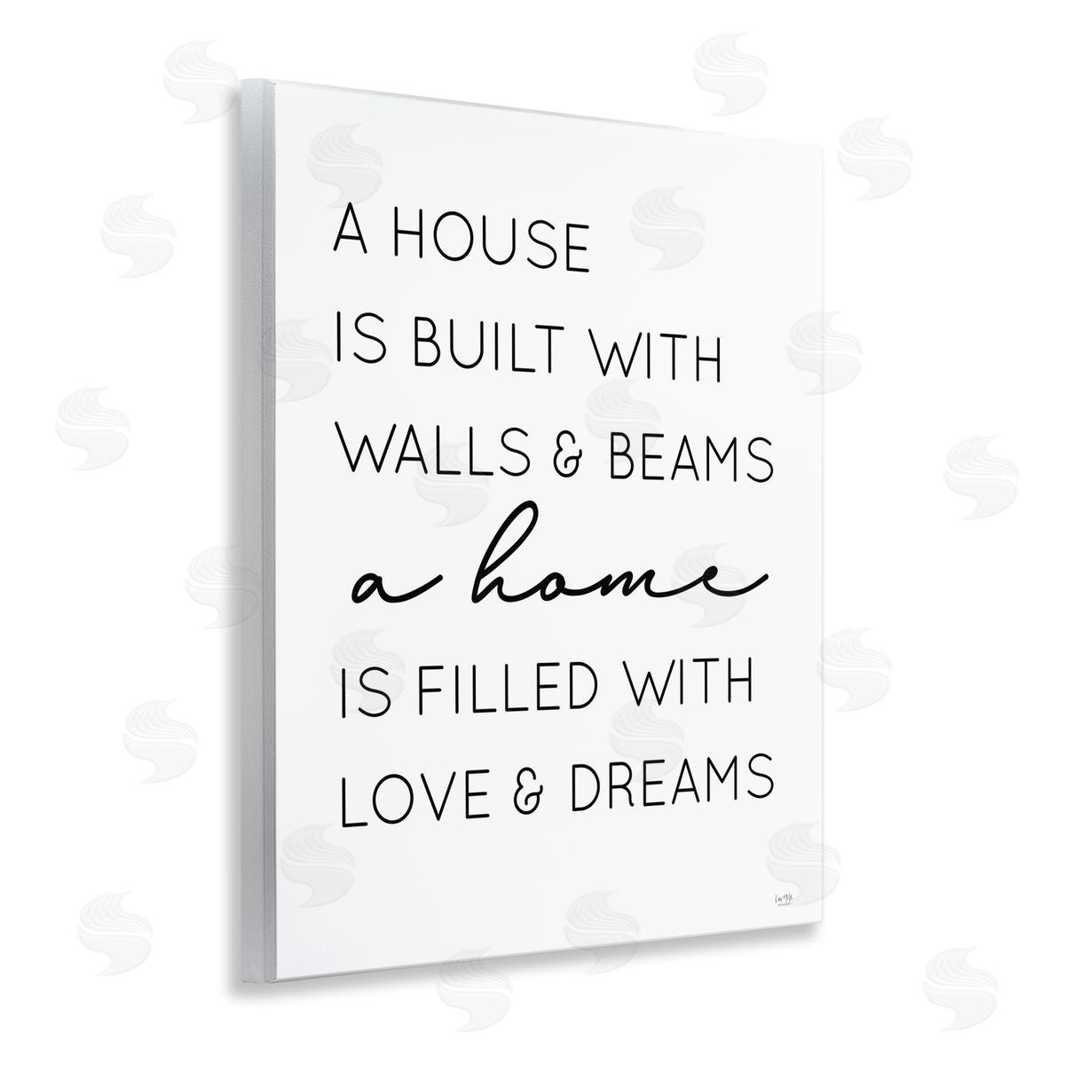 Love and Dreams Sentiment Wood Plaque Wall Art, Home Decor by Lux + Me Designs
