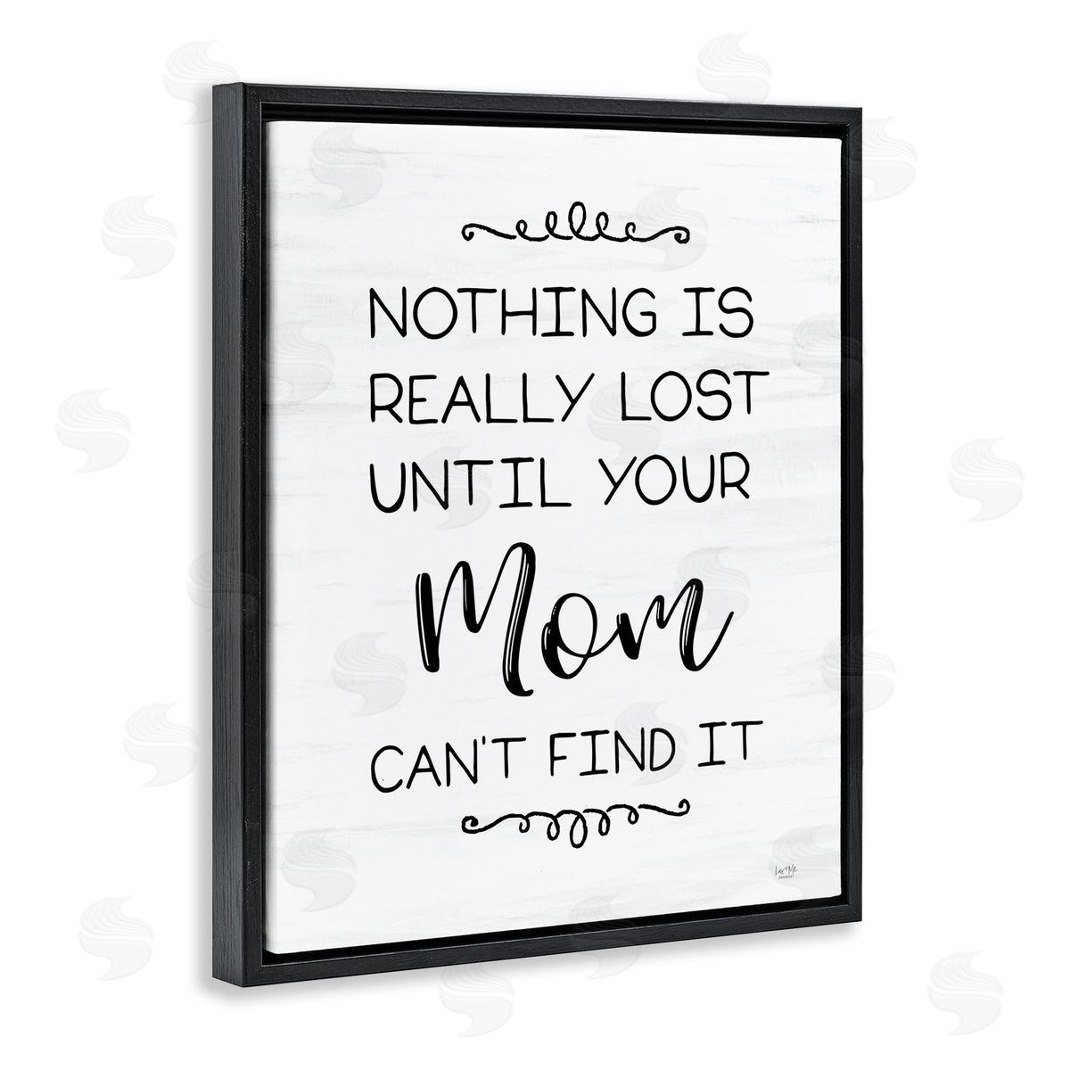 Funny Nothing Is Lost Black Floating Frame Canvas Wall Art, Home Decor by Lux + Me Designs