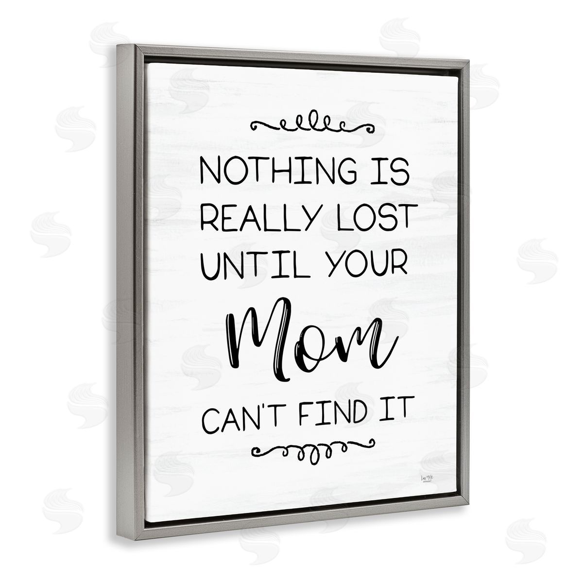 Funny Nothing Is Lost Grey Floating Frame Canvas Wall Art, Home Decor by Lux + Me Designs