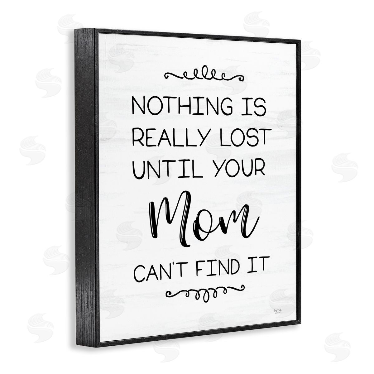 Funny Nothing Is Lost Black Frame Print Wall Art, Home Decor by Lux + Me Designs
