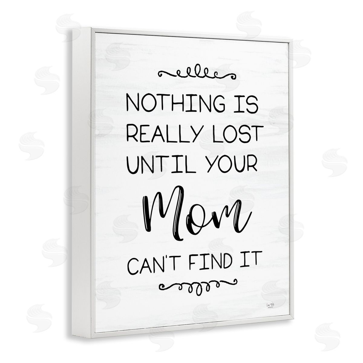 Funny Nothing Is Lost White Frame Print Wall Art, Home Decor by Lux + Me Designs