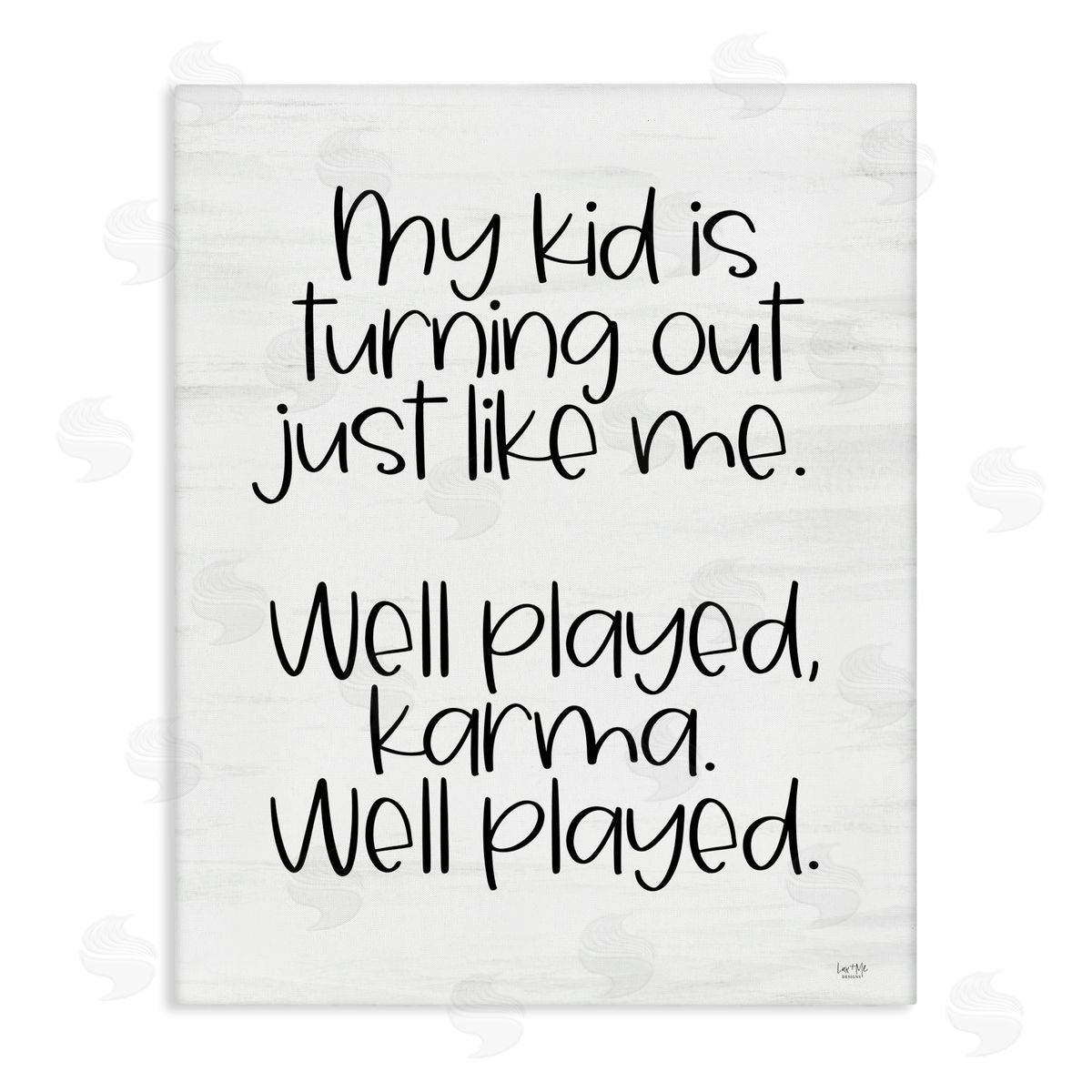 Kid Karma Phrase Canvas Wall Art, Home Decor by Lux + Me Designs