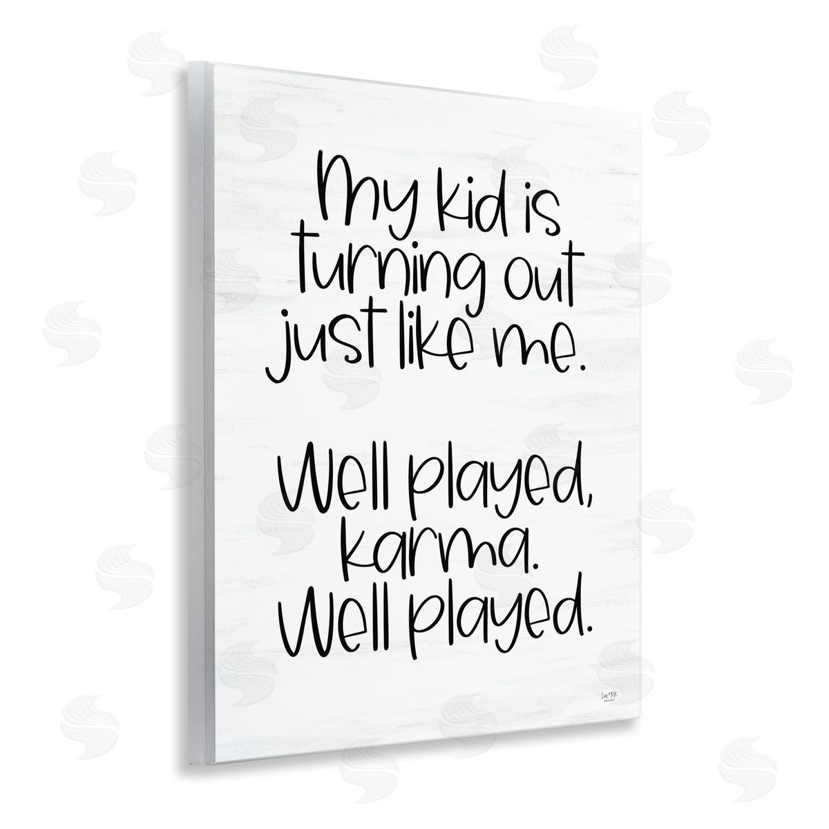Kid Karma Phrase Wood Plaque Wall Art, Home Decor by Lux + Me Designs