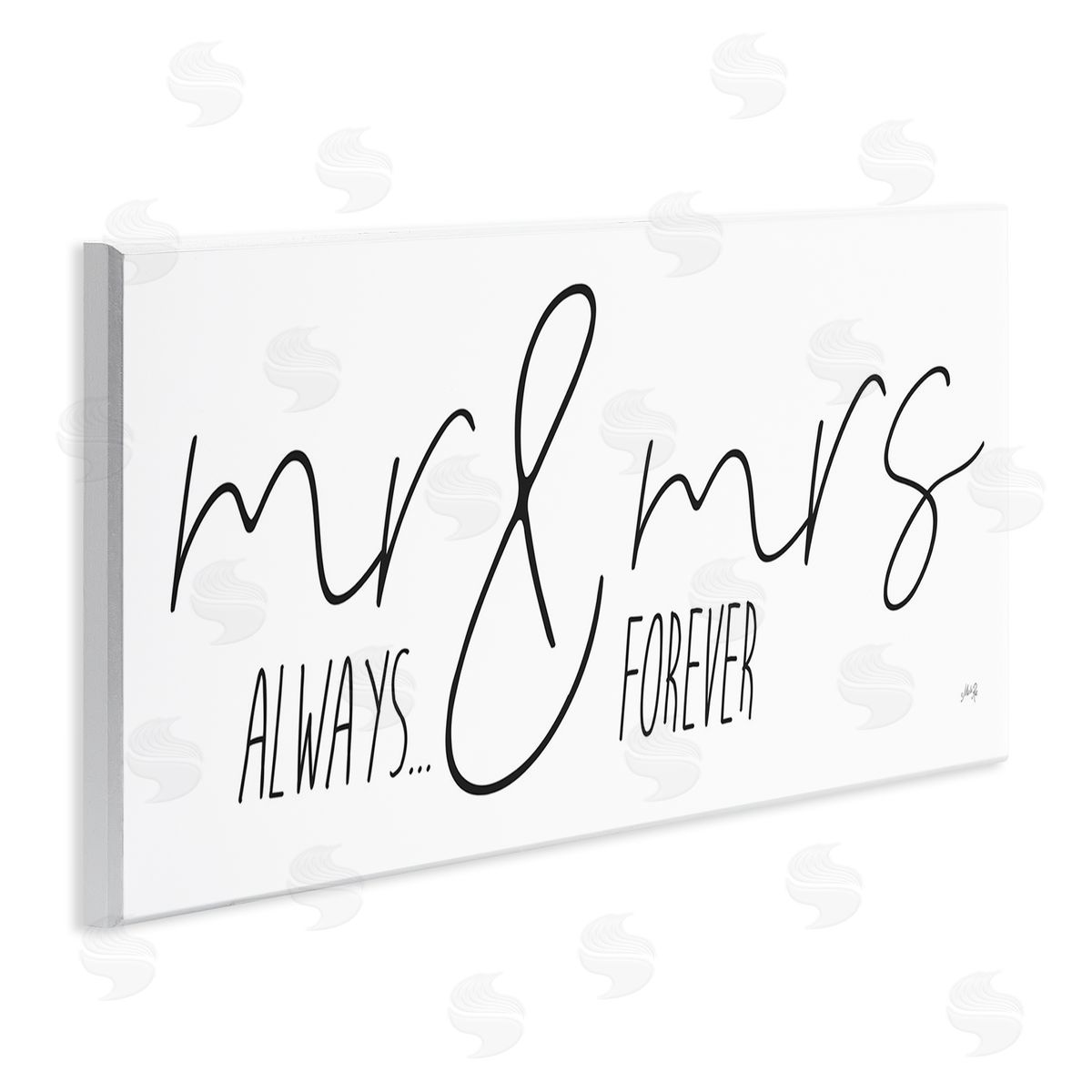 Romantic Always and Forever Wood Plaque Wall Art, Home Decor by Marla Rae