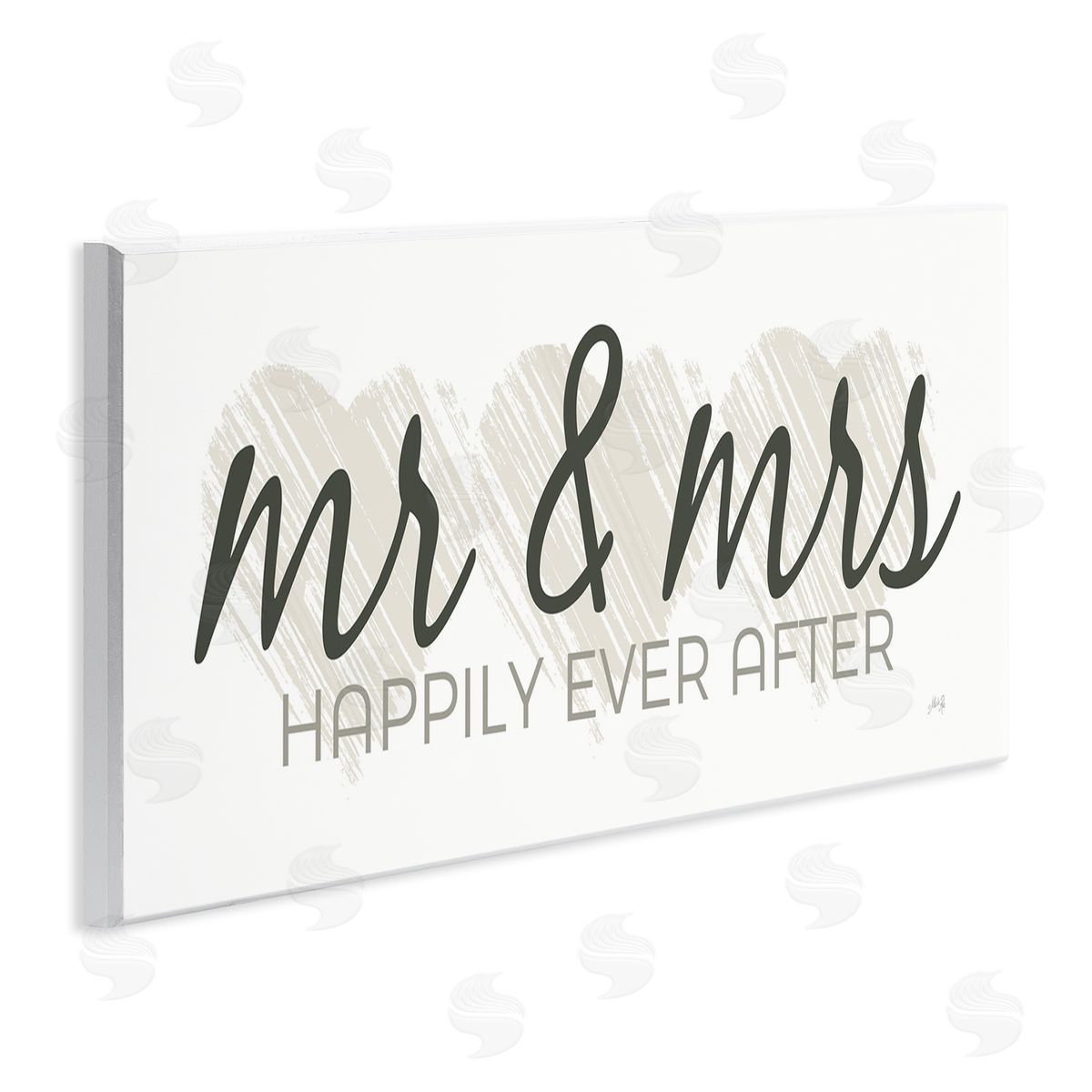 Romantic Mr and Mrs Wood Plaque Wall Art, Home Decor by Marla Rae