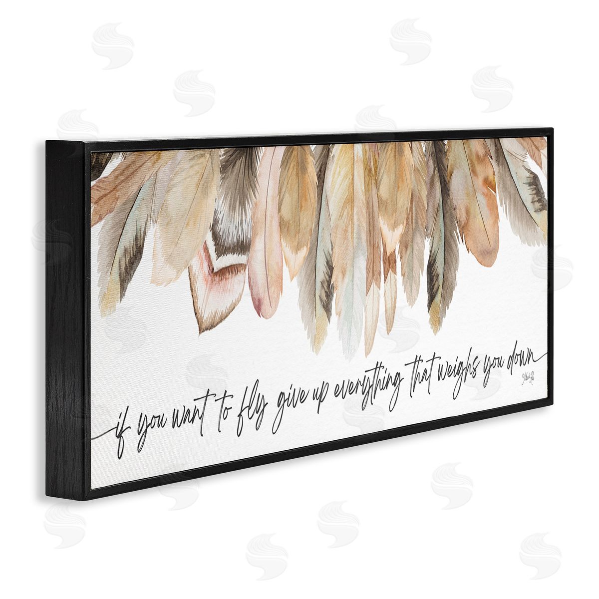 If You Want To Fly Black Frame Print Wall Art, Home Decor by Marla Rae