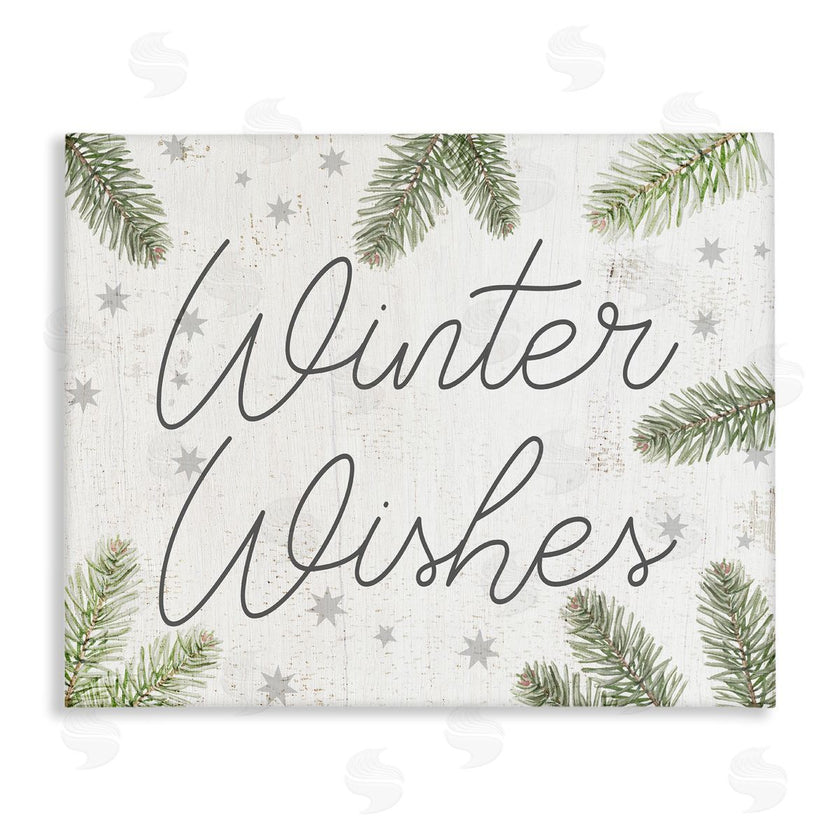 Stupell Studio | Winter Wishes with Sprigs