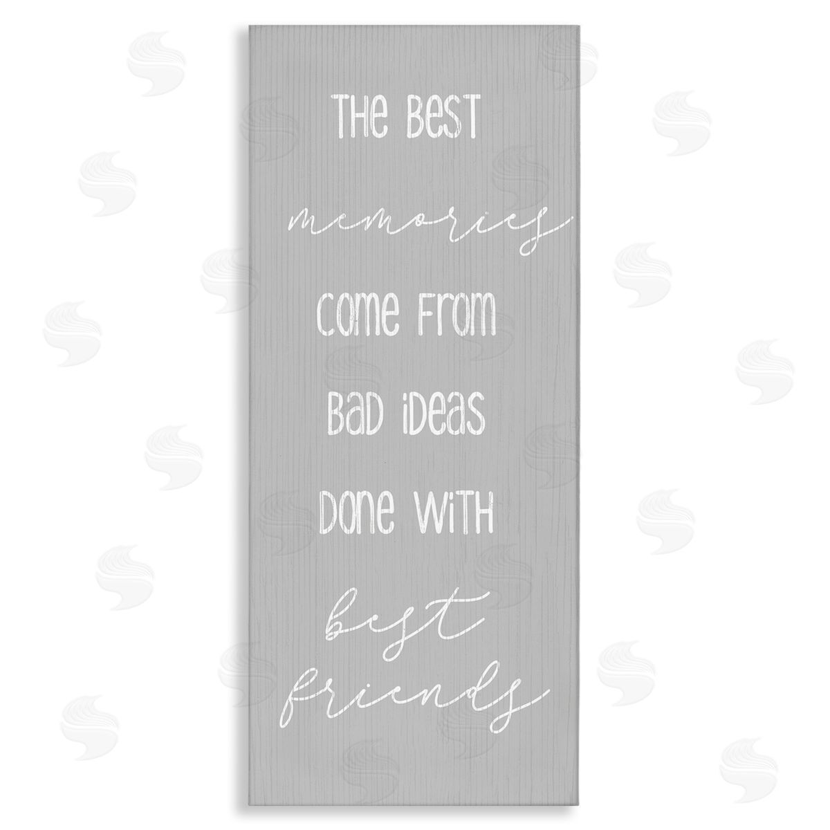 Bad Ideas with Friends Canvas Wall Art, Home Decor by Stupell Studio
