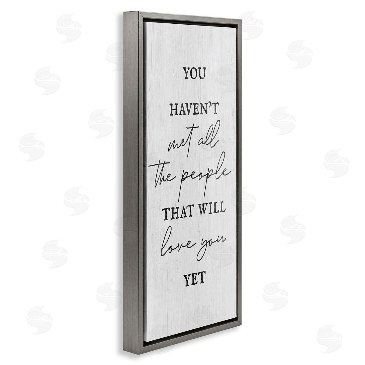 People Who Will Love You Grey Floating Frame Canvas Wall Art, Home Decor by Stupell Studio