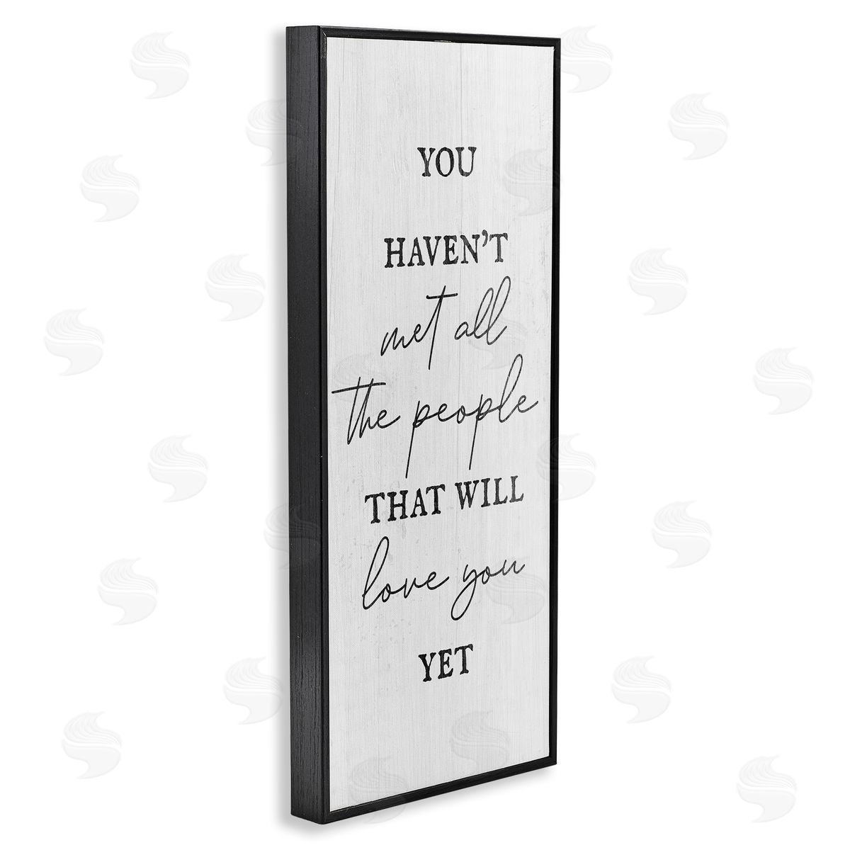 People Who Will Love You Black Frame Print Wall Art, Home Decor by Stupell Studio