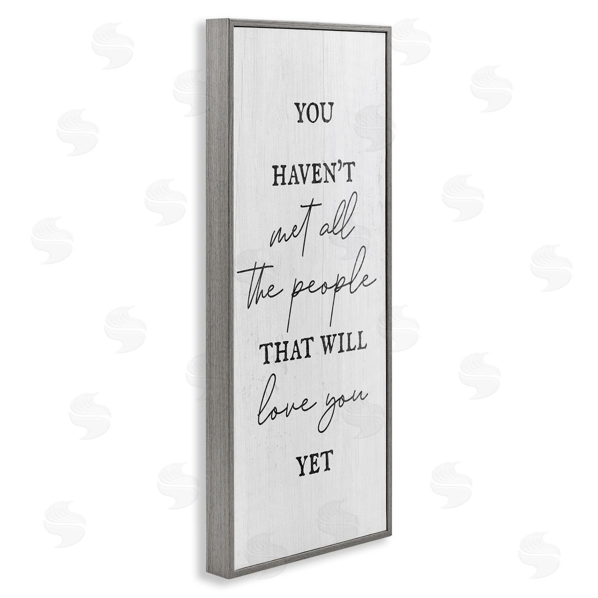 People Who Will Love You Grey Frame Print Wall Art, Home Decor by Stupell Studio