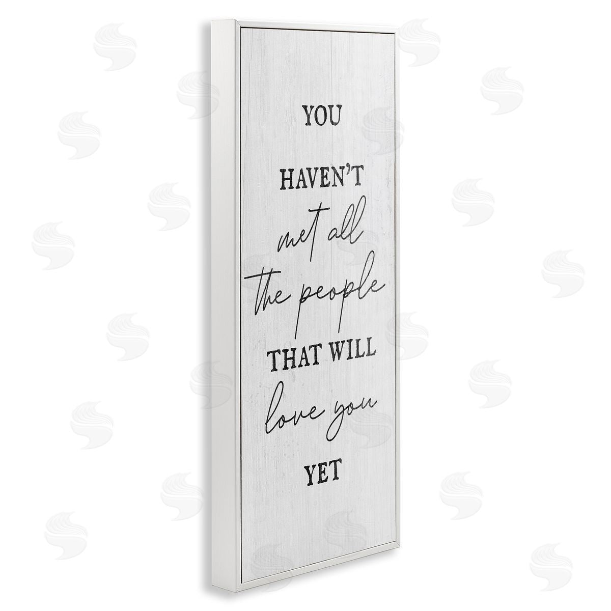 People Who Will Love You White Frame Print Wall Art, Home Decor by Stupell Studio