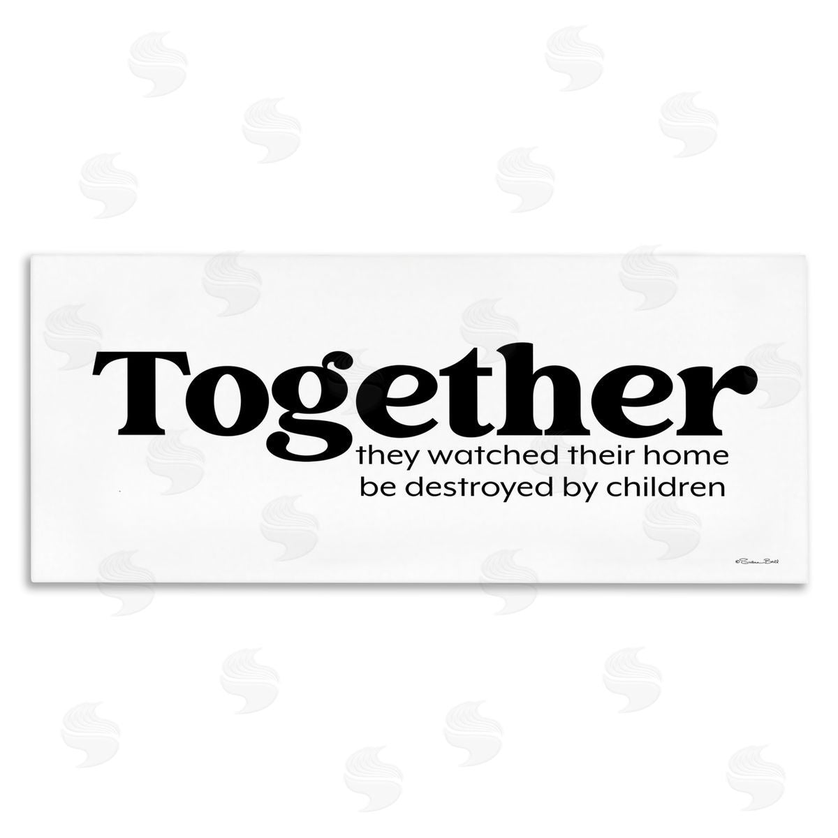Funny Parenting Sentiment Canvas Wall Art, Home Decor by Susan Ball