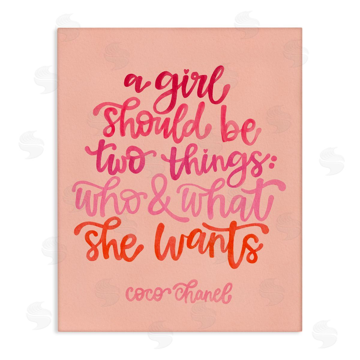 Where and What She Wants Canvas Wall Art, Home Decor by The Paper Curator