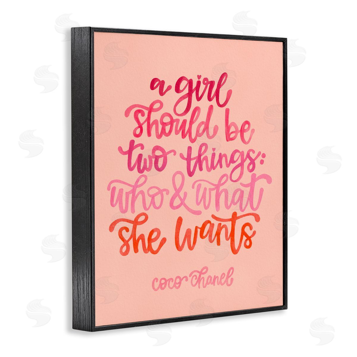 Where and What She Wants Black Frame Print Wall Art, Home Decor by The Paper Curator