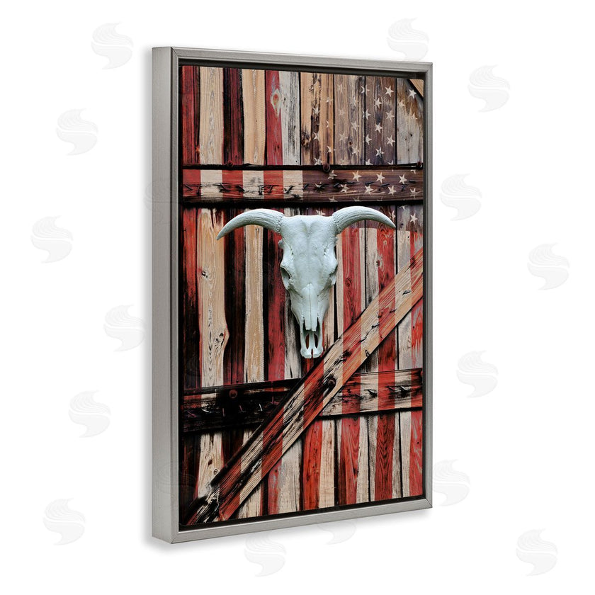 Gail Peck | Patriotic Cow Skull