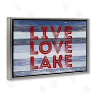 Sd Graphics Studio | Live Love Lake Striped