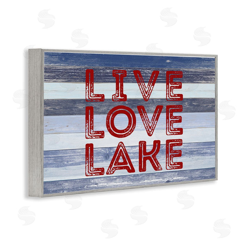Sd Graphics Studio | Live Love Lake Striped