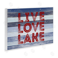 Sd Graphics Studio | Live Love Lake Striped