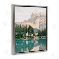 Justine Milton | Lakeside Cabin Landscape