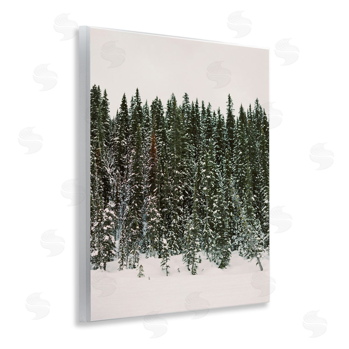 Winter Forest Grove Wood Plaque Wall Art, Home Decor by Justine Milton
