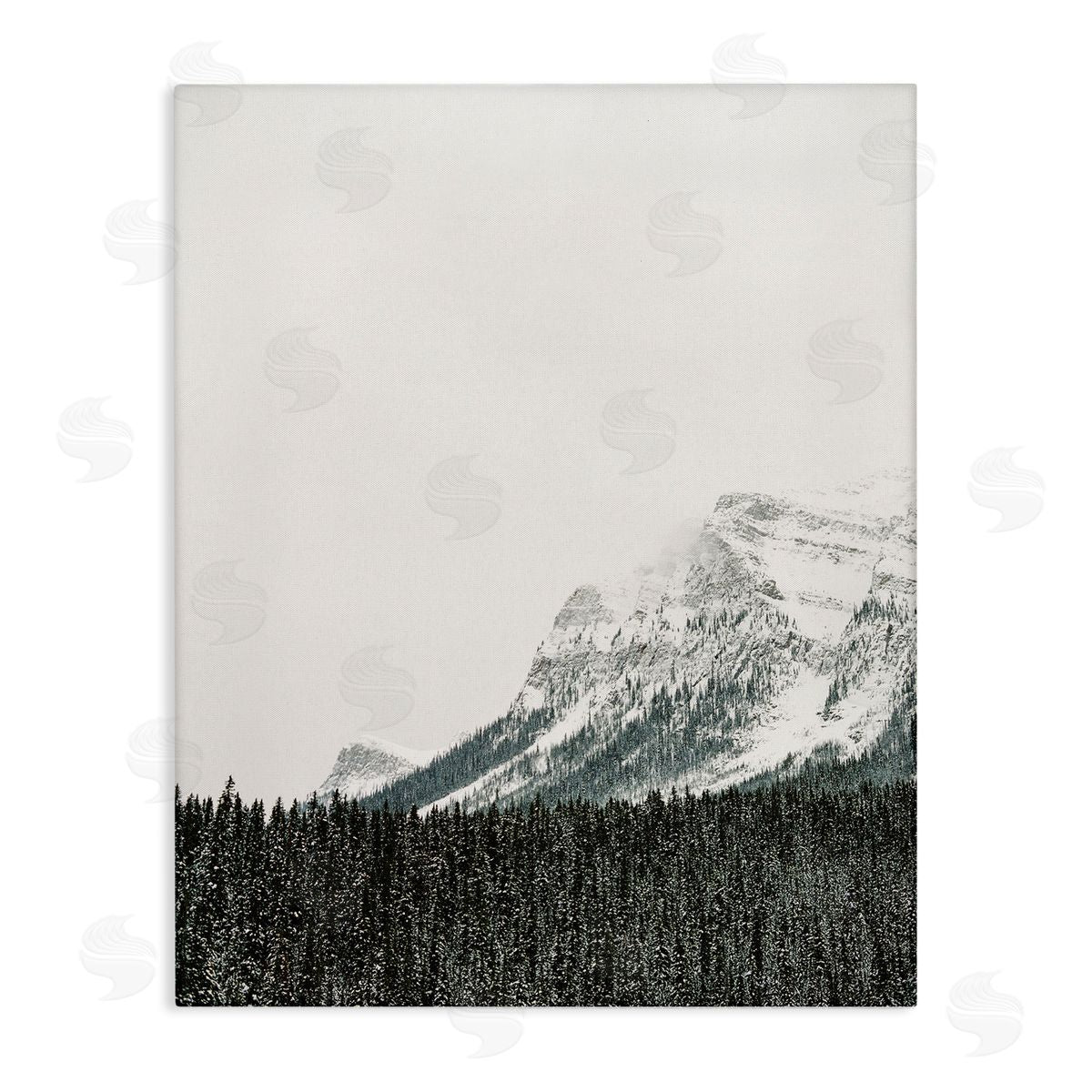 Distant Snowy Peaks Canvas Wall Art, Home Decor by Justine Milton