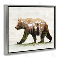Amber Sterling | Woodland Pattern Bear