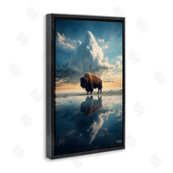 Roozbeh Bahramali | Bison and Reflective Clouds