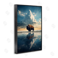 Roozbeh Bahramali | Bison and Reflective Clouds