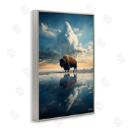 Roozbeh Bahramali | Bison and Reflective Clouds
