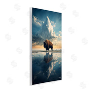 Roozbeh Bahramali | Bison and Reflective Clouds