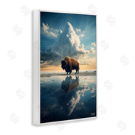 Roozbeh Bahramali | Bison and Reflective Clouds