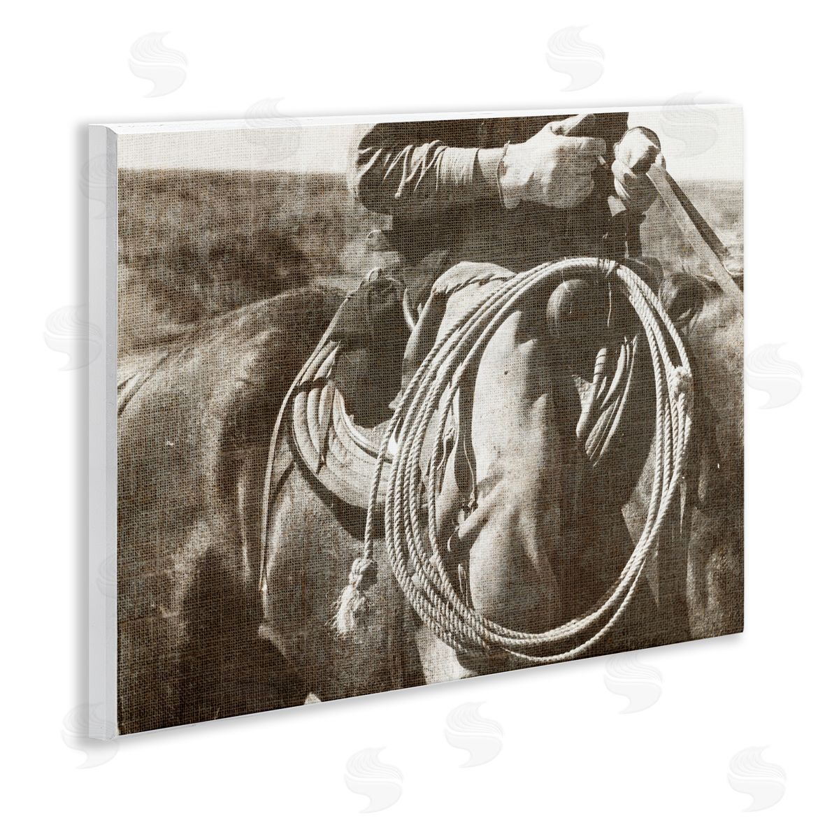 Cowboy with Lasso Wood Plaque Wall Art, Home Decor by RileyB