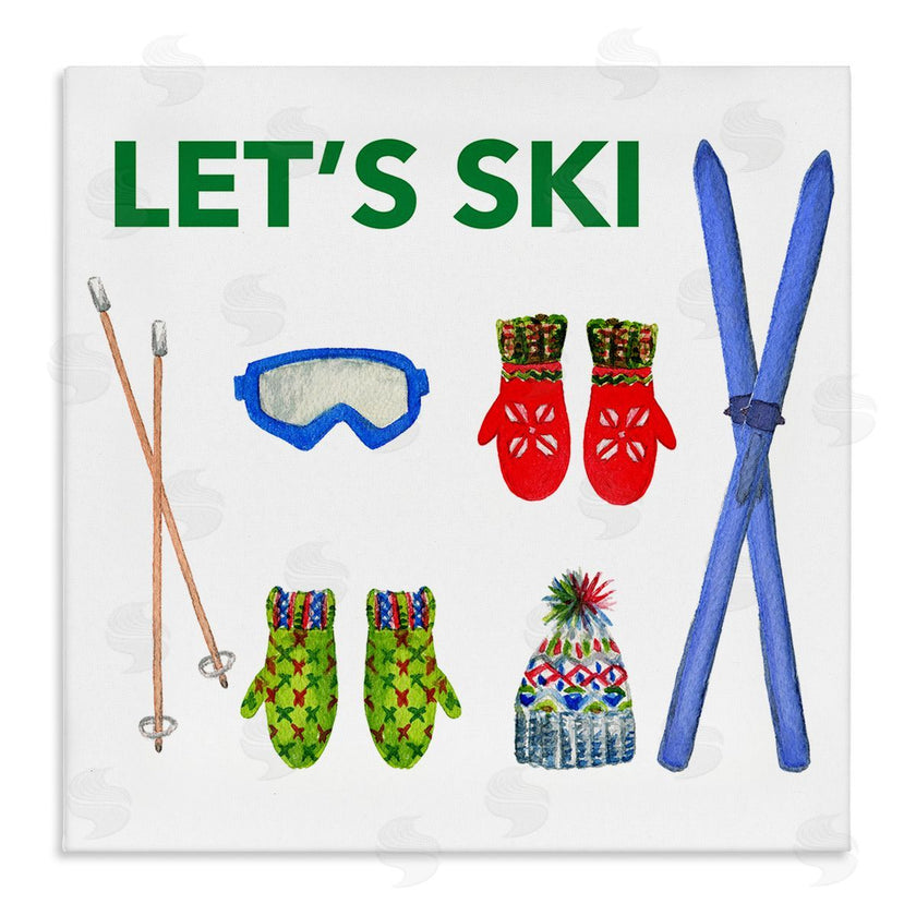 Melissa Hyatt | Let's Ski on White