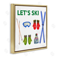 Melissa Hyatt | Let's Ski on White