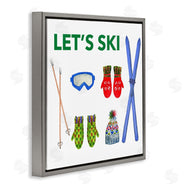 Melissa Hyatt | Let's Ski on White